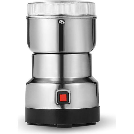 Elektrische Kaffeemühle & Gewürzmühle, Haushaltsmahlset aus Edelstahl 304 für Getreide, Gewürze und Kräuter