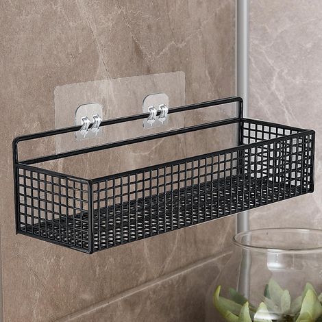 Set of 4 Replacement Adhesive Hooks for Shower Caddy, Strong Adhesive Hooks for Corner Shower Caddy, Bathroom Shelf, Soap Dish Basket, Hanging Hooks, Kitchen Accessories (1/5)