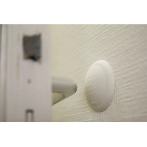 Fermaporta adesivo in elastomero bianco Elior CIVIC INDUSTRIE - Ø60 x Ht.15 mm - 88902790