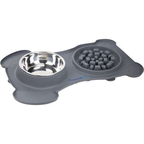 Comedero Lento con Bebedero para Perros 730ml Glückpet