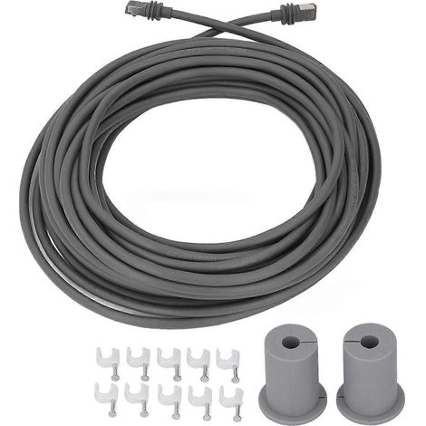 30 Fuß langes Ersatzkabel für rechteckige Satellitenantenne der 3. Generation mit RJ45-Anschluss, wasserdichtes Verlängerungskabel