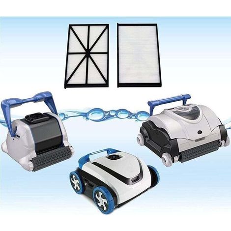 Poweka RCX70101PAK2 Lot de 2 Cartouches de Filtre de Rechange Compatibles avec Hayward Aqua Vac QC SharkVac et TigerShark Robot Purificateur de Piscine (2 Pièces) (1/5)