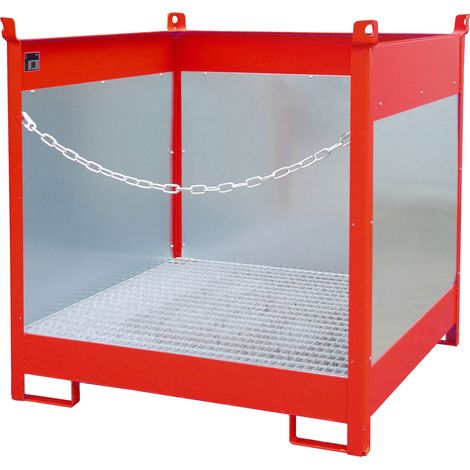 Bauer Fass-Stapelpalette FSP-4 G, lackiert, Feuerrot