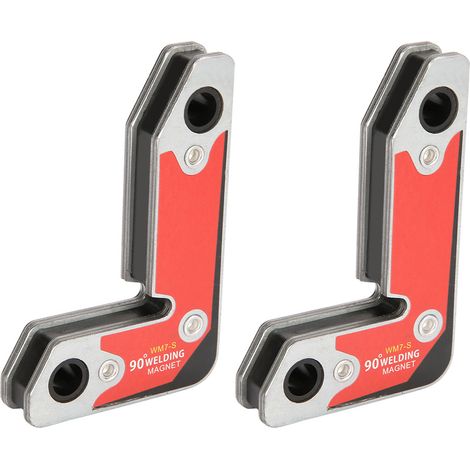 Lot de 2 pinces de soudage magnétiques intérieures/extérieures, outil de fixation magnétique pour soudeur, angle de 30/60/90°. (1/5)