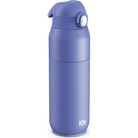 Gourde Isotherme 540 ml (18 oz)- Bouteille Étanche en Acier Inoxydable, Couvercle Rabattable, Ouverture à Une Touche, Débit Rapide, Chaud et Froid, Lilas (1/5)