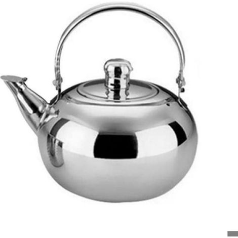 Bouilloire en Acier Inoxydable Poignée Résistante à la Chaleur Cuisinière Portable Camping Cafetière Théière avec Filtre Cuisine (1/5)