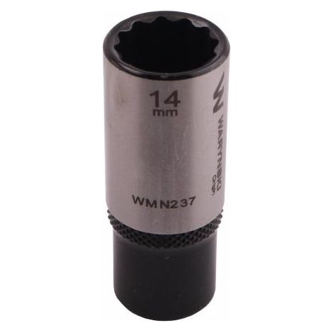 Vaso 1/4" de doce puntos. 14 mm. de largo. CrV50BV30. DIN 3124. Waryński (1/4)