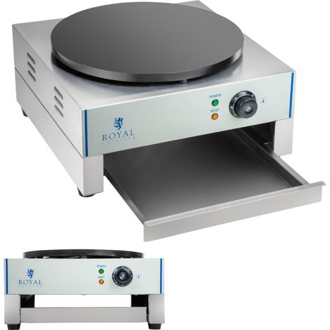 Piastra per pancake rotonda singola, diametro 40 cm