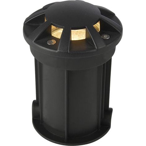 Litecraft Drive Over Recessed Uplighter 8 Way Outdoor Deck or Porch Light - Black (1/5)