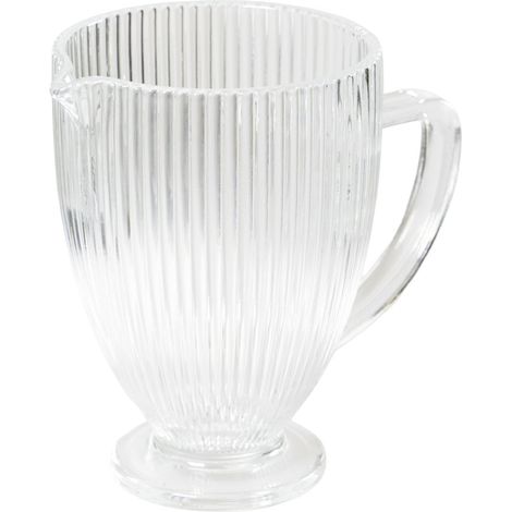 Dimo Caraffa in Vetro Pillar 1 Litro Trasparente – Caraffa Elegante per Tavola e Bevande