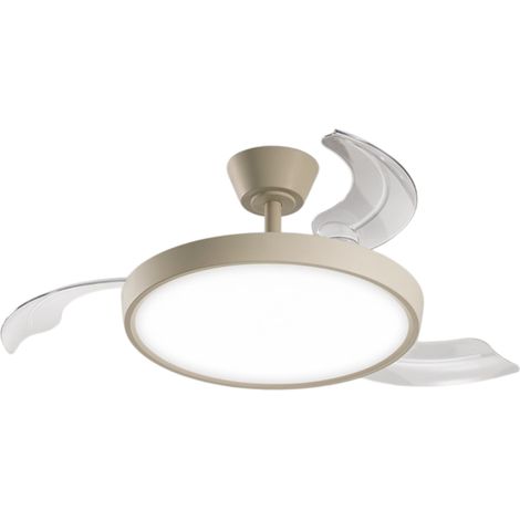 Ventilatore da Soffitto con luce Perenz 7196 R CT Sabbia - Ø 106 cm, 3 Pale, 6 Velocità, Motore DC 40W, Silenzioso