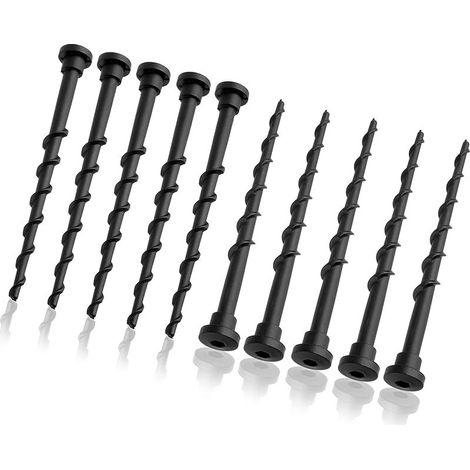 Vis de station de charge pour tondeuse à gazon , accessoires compatibles avec Husqvarna Automower 105 305 308, longueur 13,7 cm, outils de jardin (10 pièces, noir) (1/5)