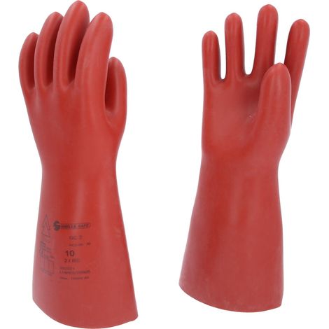 Gant de protection pour électricien à protection mécanique, taille 10, classe 2, rouge (1/4)