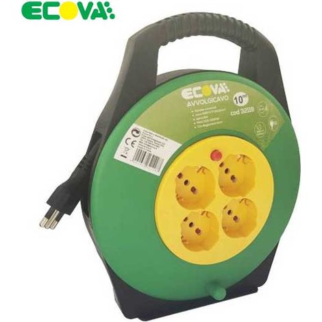 Avvolgicavo elettrico 10 mt. con disgiuntore