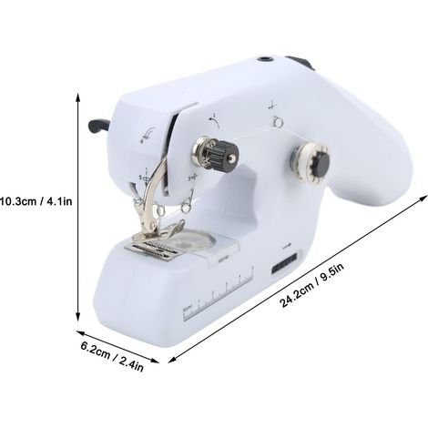Machine à coudre électrique à double fil, machine à coudre manuelle avec poignée ergonomique pour le bricolage, quelques petits objets du quotidien (1/4)
