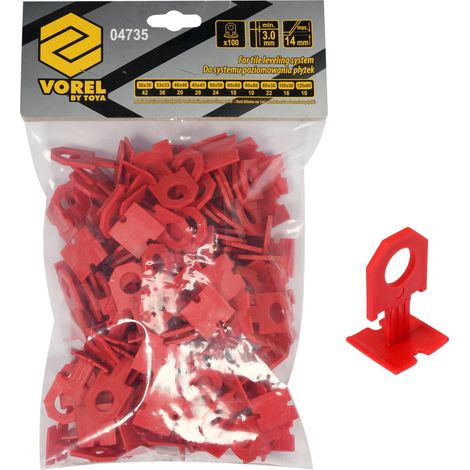Clip di livellamento 3mm, 100 pezzi