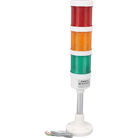 Tour de Signal LED 220V, lumière industrielle, indicateur de colonne Andon, 3 couches pour Machine CNC avec Buzzer (1/5)