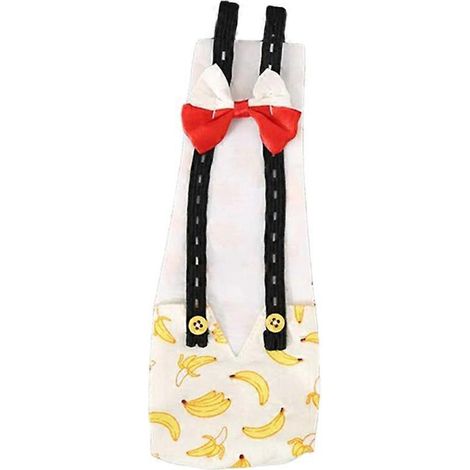 Couche Canard Poulet Oie Réglable Lavable Vêtements de Nourrisson pour Volaille Costume M-Banane