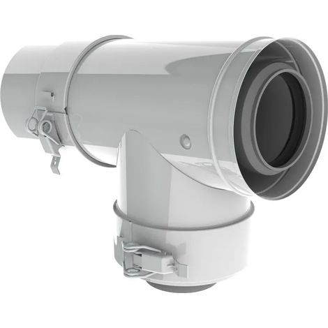 Remeha Té avec couvercle d'étanchéité PPS, DN 80/125, M85051W