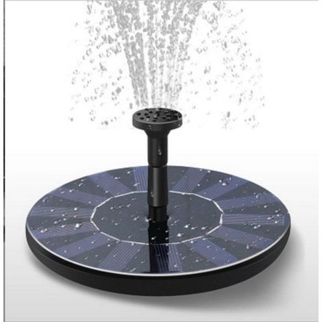 Fontaine Solaire, Pompe à Eau Solaire Aucun Plantes Batterie ou Electricité pour Bassin / Piscine / Décoration de Jardin 13cm (1/5)