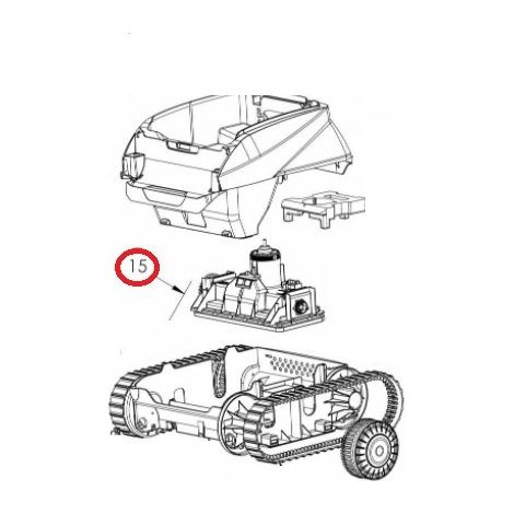 Blocco motore Zodiac R0895500 per pulitori automatici XA, CNX e Voyager iQ