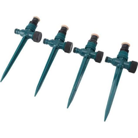 Arroseurs de jardin - - Lot de 4 - Rotatifs automatiques - Pulvérisation 360° - ABS (1/4)