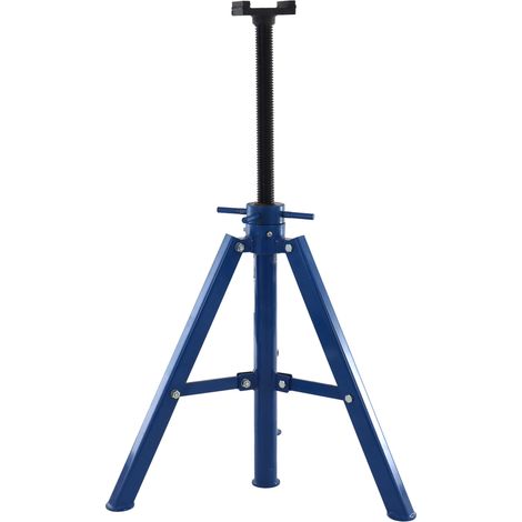 Verstellbarer Unterstellbock 12 t - Robuster Stahl-Stützbock, stufenlos höhenverstellbar von 710-1080 mm, Auflagefläche 80 × 85 mm, für Fahrzeuge, Maschinen und Werkstatt (1/5)