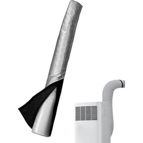 Manchon d'Isolation pour Tuyau d'évacuation de Climatisation - Gaine Isolante pour Tuyau de Climatiseur,Couverture Antipoussière pour Conduits et Tubes d'évacuation Maison Bureau hôtel (1/4)