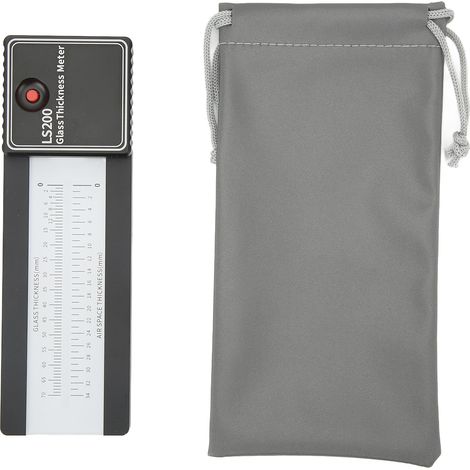 Jauge d'épaisseur de verre Laser, appareil de mesure isolé à Double couche avec échelle claire (1/5)