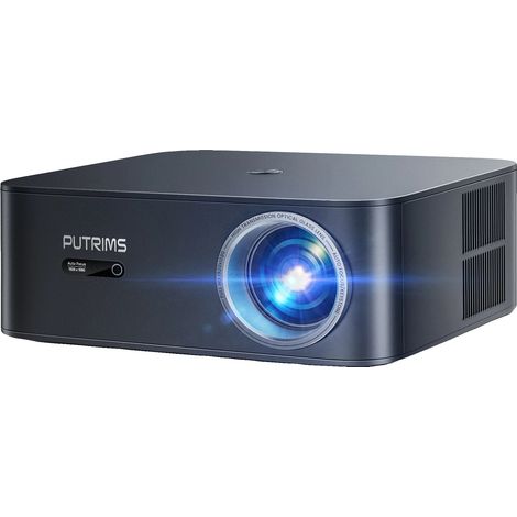 Projecteur FHD 1080P, 30000 Lumens de luminosité, correction automatique, zoom 50%-100%