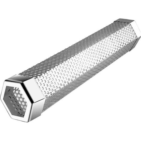 Grill Fumeur Tube Portable Froid Fumage À Chaud Tube, 12 '' Barbecue Tube Fumeur Hexagonal pour Grill Ou Fumeur (1/2)