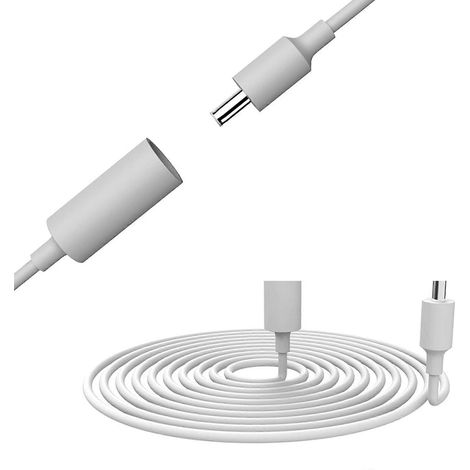 Rallonge d'alimentation intelligente de 3 m pour haut-parleur, pour une connexion facile de vos appareils (blanche). (1/4)
