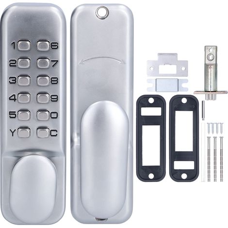 Serrure de Porte Code Numrique, Antivol Intelligent Combinaison de Code de 1 11 Chiffres, Serrure sans Cl Code par Mot de Passe avec Poigne, pour les Portes de Location D'appartement de Bure (1/5)