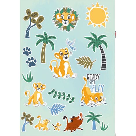 Stickers muraux- Disney Le Roi lion Palmtrees