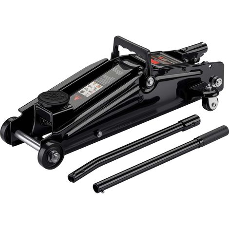 Wiltec Gato hidráulico de 3 toneladas móvil elevador de coches robusto y portátil para automóviles taller garaje reparaciones bajada lenta (1/5)