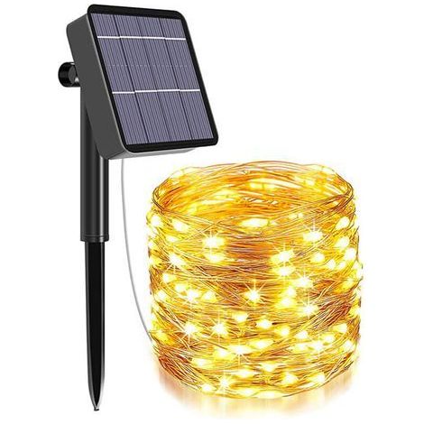 Solar String Lights, Garden Lights (200 LED 8 Modes) 22M/78ft, Outdoor Waterproof Solar Lamp, Waterproof Decorated Light (1/5)