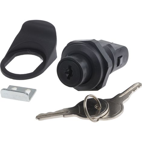 Serrure à came batteuse RS PRO en Polycarbonate, déverrouillage Clé noir ( Prix pour 1 ) (1/2)