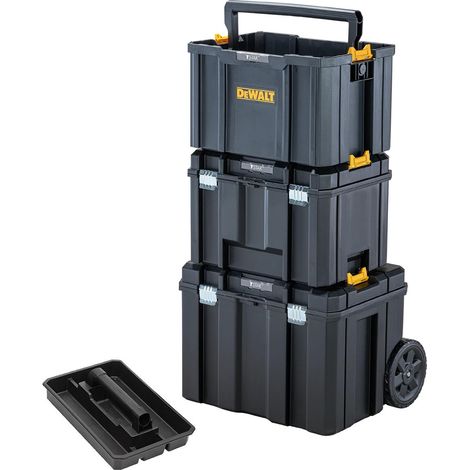 Dewalt DWST83528-1 3 PC TStak 2.0 Tower Rolling Mobile Tool Storage Boxes Tote (1/4)