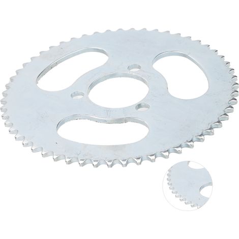 Pignon 55 dents 3 trous de montage compatible 47CC 39CC 2 temps pocket bike scooter essence moto cross chaîne 25 (1/5)