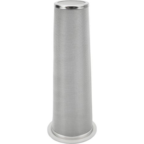 Kaffeefilter aus Edelstahl 304, konische Form, mit rundem, weißem Gummieinsatz für Fruchtgetränke, 8 x 21 cm / 3,1 x 8,2 Zoll (1/5)