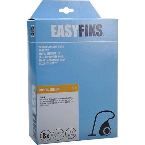 Lot de 8 sacs + 1 filtre moteur pour Aspirateur BOSCH 00468383 (1/3)