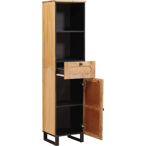 vidaXL  Bathroom Cabinet  Brown 38 x 33 x 160 cm Solid Mango Wood