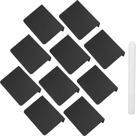 Lot de 10 mini ardoises noires pour décoration, pancartes de table mariage, vitrine manucure (1/5)