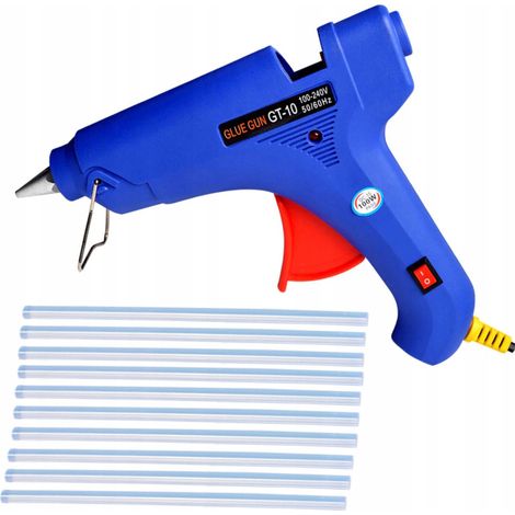 Heißklebepistole 100W mit Schalter + 10x Kleber für die Pistole (1/5)