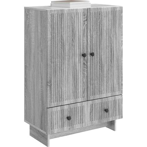 Sideboard/Anrichte/Buffet Graues Sonoma 66 x 34,5 x 95 cm Holzwerkstoff LXWW609400 (1/5)