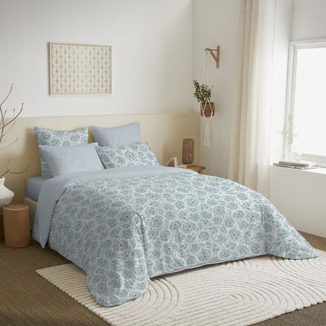 Pack complet housse de couette - Agathe - 260x240 cm - 100% coton - King Size - Lavable en machine