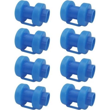 pair 8 pièces de capuchons de trampoline, embouts en plastique PP pour trampoline, couvercles supérieurs de tuyaux en acier pour trampoline pour enfants, housses de protection pour trampoline