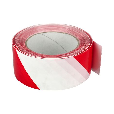 CINTA ADH SIF ROJA Y BLANCO PVC 350 50 MM X 66 M - EUROCELL - PE07PA0034 (1/3)
