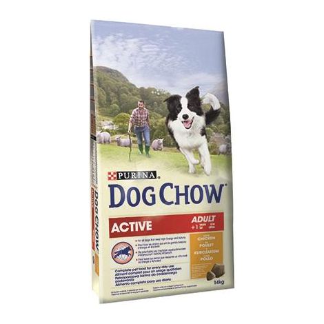 Pienso PURINA DOG CHOW ACTIVE CHICKEN 14Kg para perros adultos