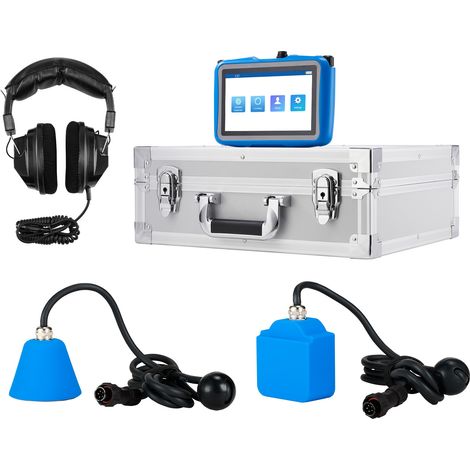 Mophorn Rohr-Wasserleckdetektor,1 Hz–10000 Hz, 7-Zoll-Touchscreen, Gerät zur Ortung von Wasserlecks in Rohrleitungen mit horizontalen und vertikalen Sensoren,Kopfhörer, 8 GB SD-Karte und Tragetasche (1/5)